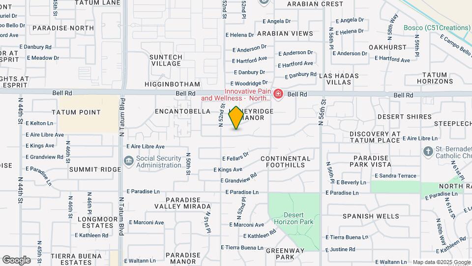 5302 E Kelton Ln Mapa y Detalles de la Ubicación