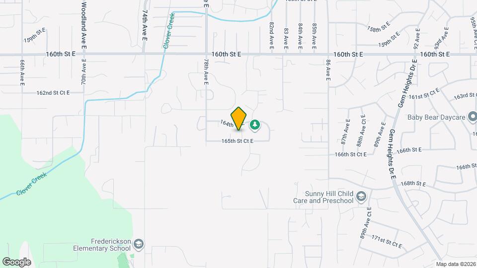 16424 80th Ave E Map and Location Details