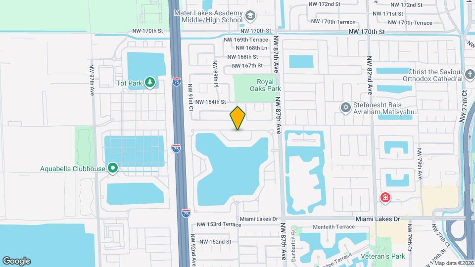 8900 NW 161st Terrace Map and Location Details