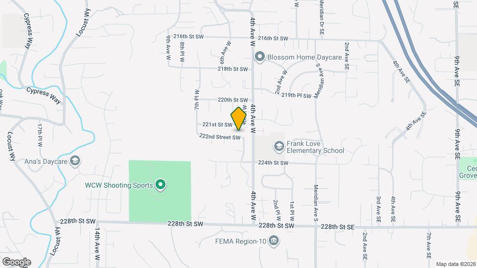 431 222nd Street SW Mapa y Detalles de la Ubicación