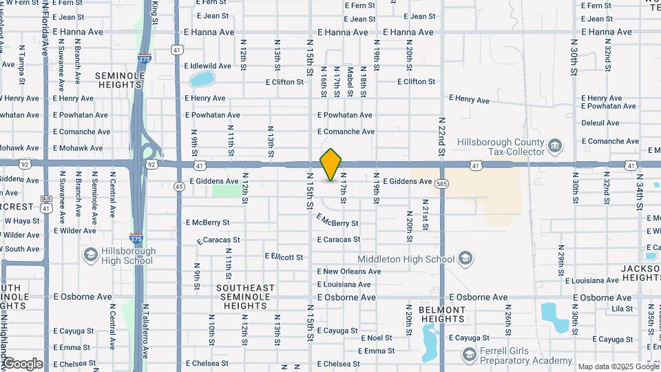 1517 E Giddens Ave Map and Location Details