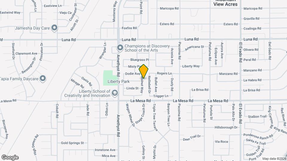 13041 Walnut Way Map and Location Details