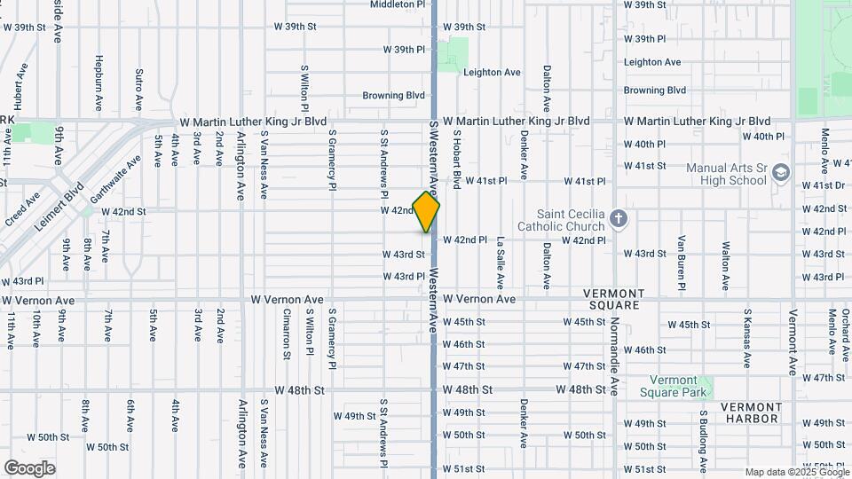 4259 S Western Ave Map and Location Details