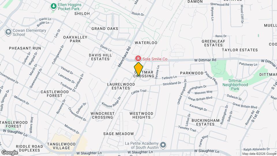 8712 Dittmar Oaks Dr Map and Location Details