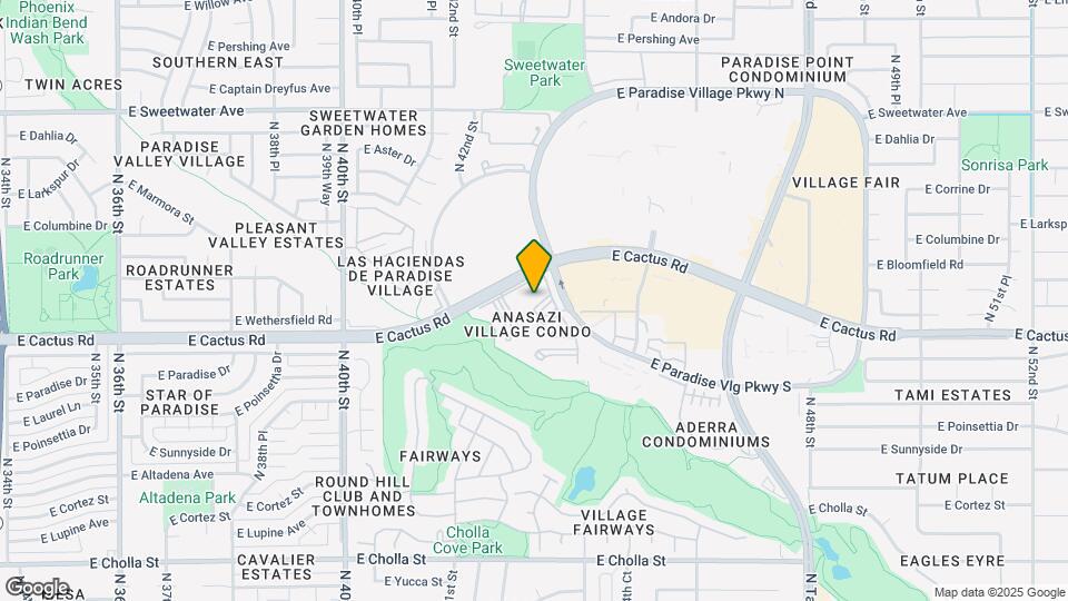 12222 N Paradise Village Pkwy W-Unit -413 Map and Location Details