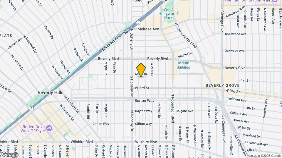 118 S Wetherly Dr. Map and Location Details