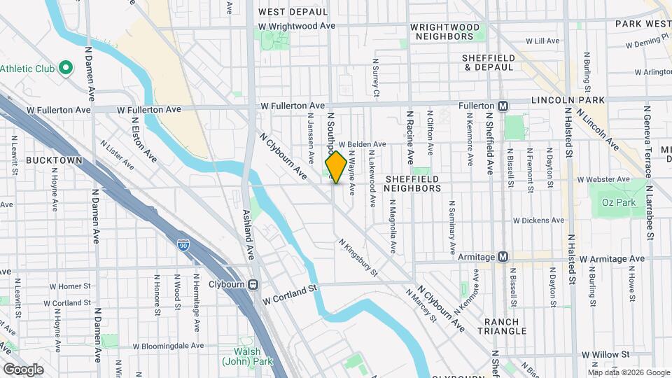 2151 N Southport Ave Map and Location Details