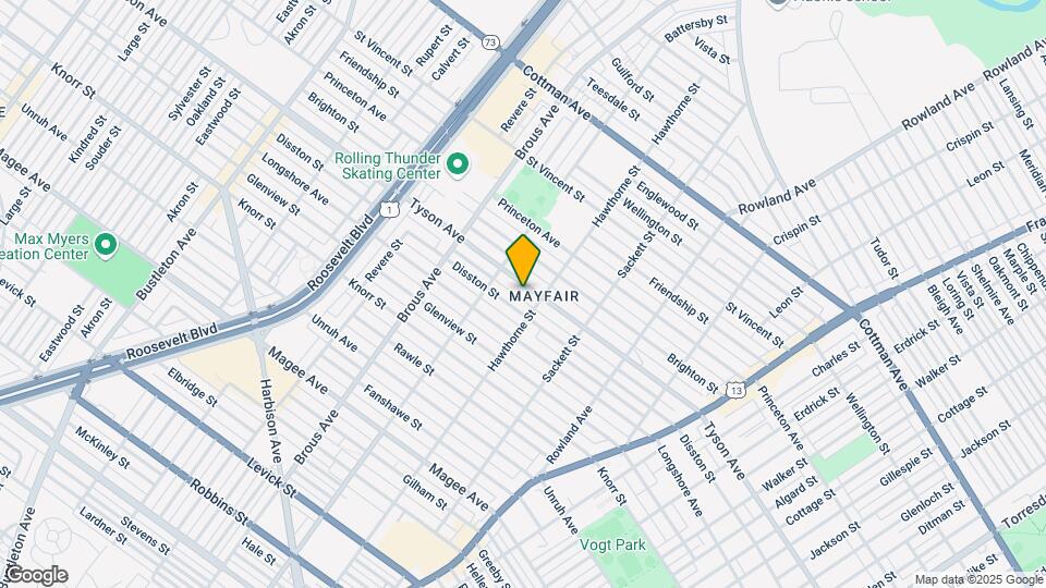 3026 Tyson Ave, Unit 2nd Floor Mapa y Detalles de la Ubicación