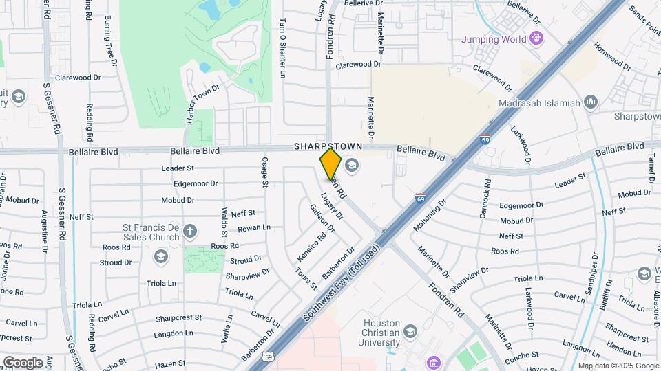 7102 Fondren Rd Map and Location Details