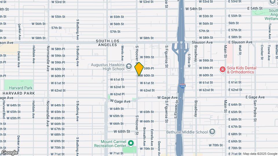 724 W 60th St, Los Angeles, CA, 90044 Mapa y Detalles de la Ubicación