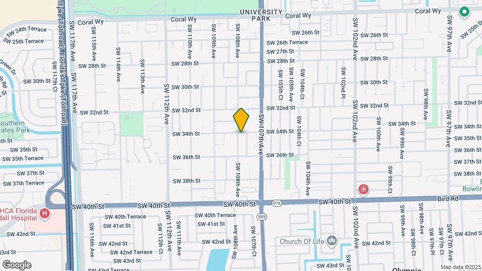 3401 SW 108th Ave Map and Location Details