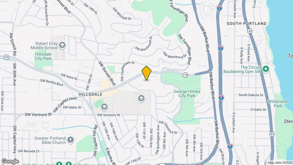 6254 SW Burlingame Ave Mapa y Detalles de la Ubicación