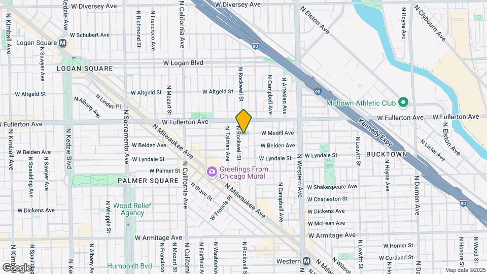 2317 N Rockwell St, Unit A3 Map and Location Details