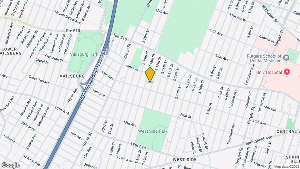 491 S 17th St, Unit 2 Map and Location Details