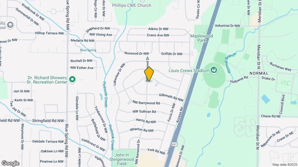 4408 NW Kenwood Dr Map and Location Details