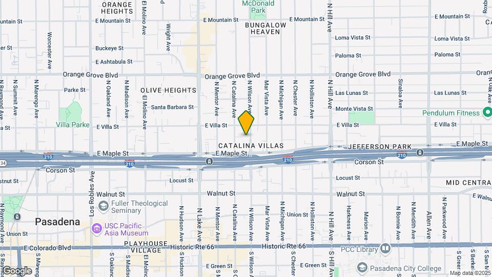 431 N Wilson Ave Map and Location Details