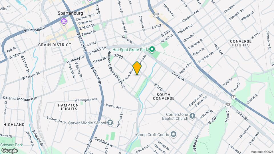 304 E Hampton Ave Map and Location Details