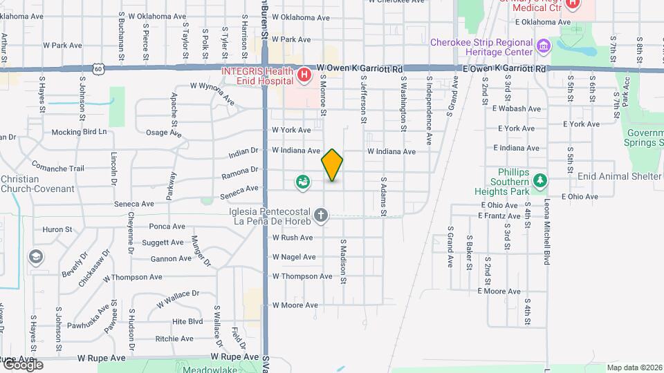 614 W Iowa Ave Map and Location Details