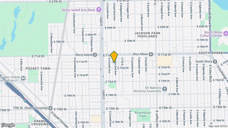 7142-44 S East End Ave Mapa y Detalles de la Ubicación