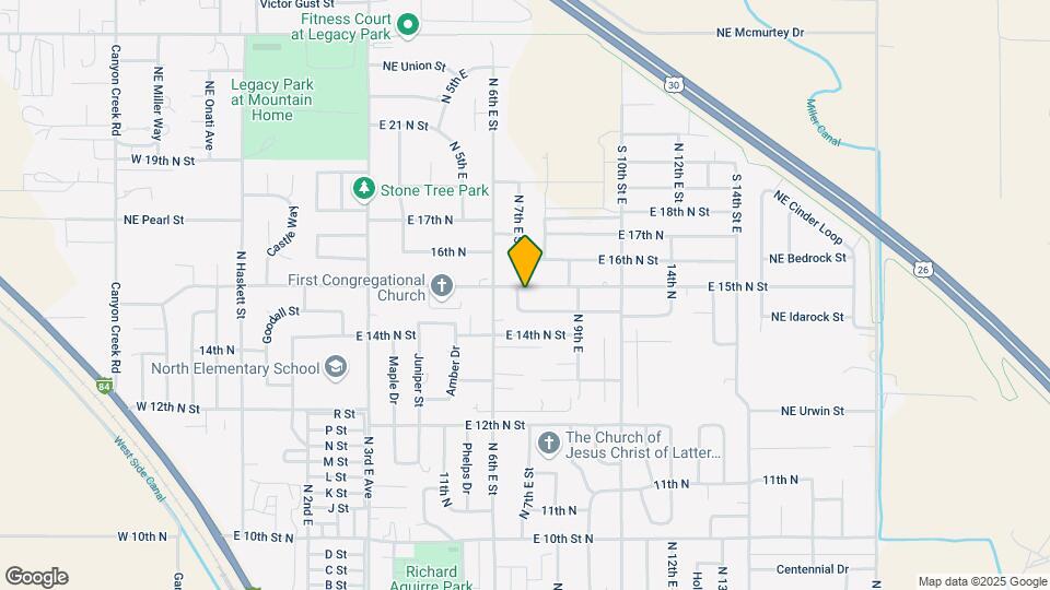 735 E 15th N St Map and Location Details