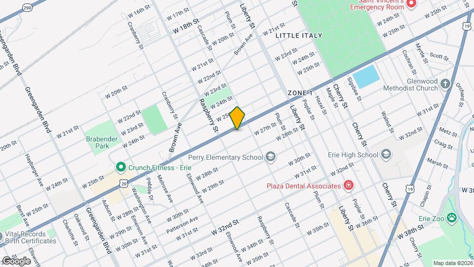 1029 W 26th St Map and Location Details