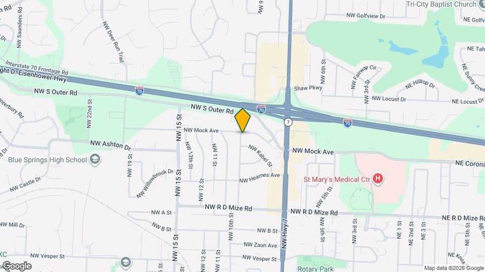 1008 NW Range St Map and Location Details