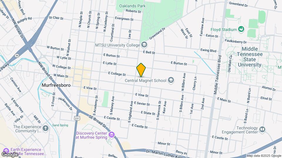 520 E College St Map and Location Details