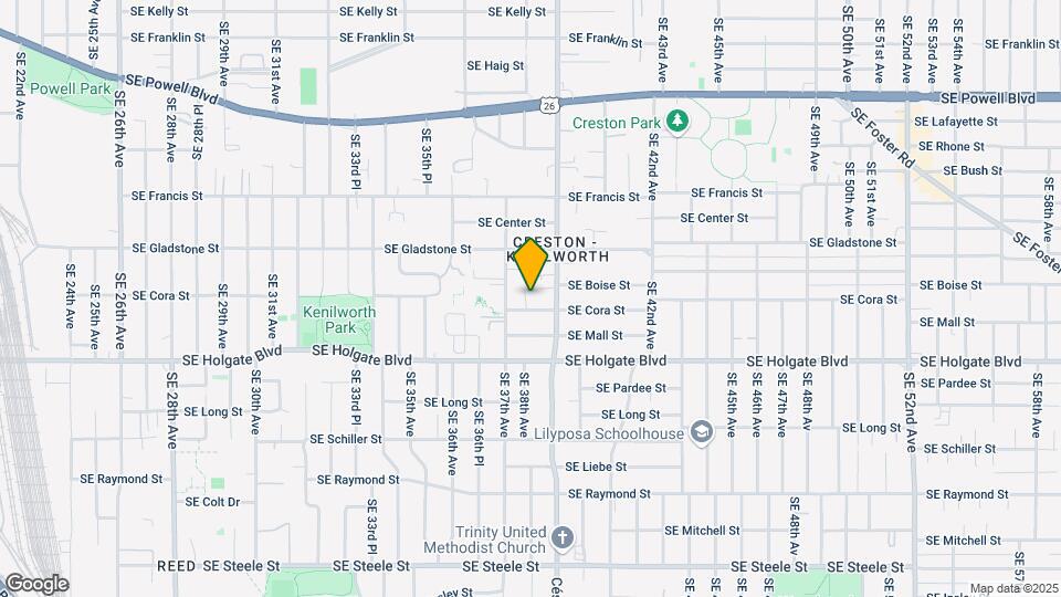 3739-3745 SE Cora St Map and Location Details