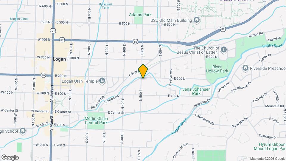 186 N 500 E, Unit 1 Mapa y Detalles de la Ubicación