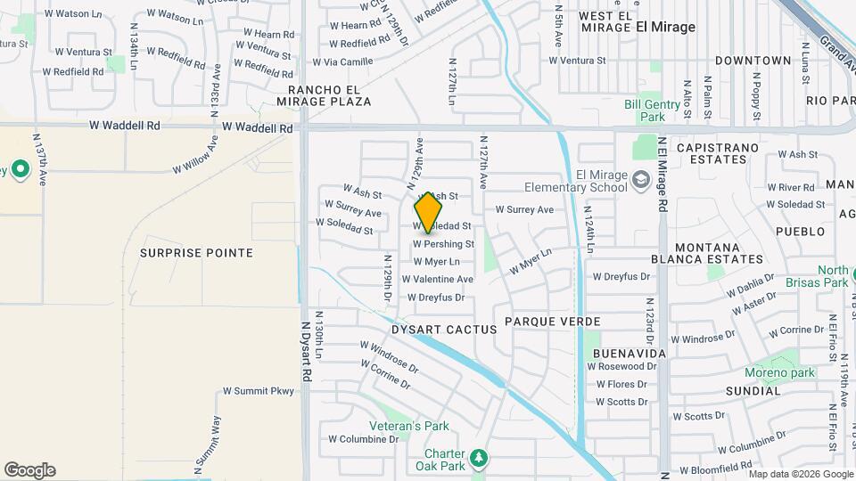 12814 W Pershing St Mapa y Detalles de la Ubicación