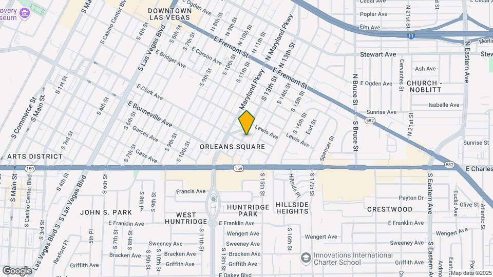 421 S 13th St Map and Location Details