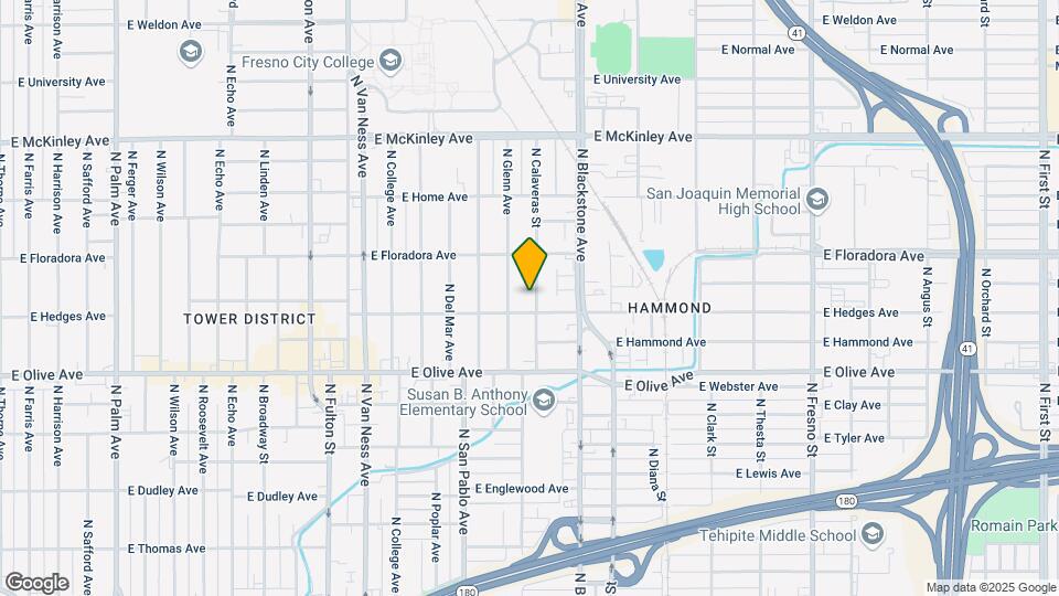 1321 N Calaveras St Map and Location Details