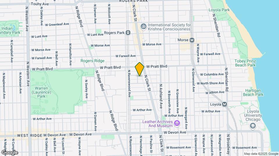 6719 N Hermitage Ave, Unit 3B Mapa y Detalles de la Ubicación
