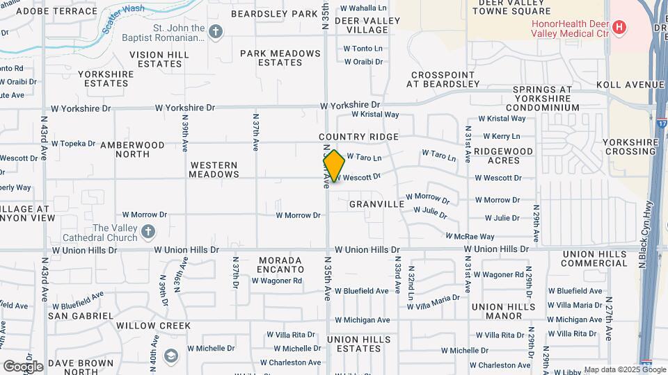 3442 W Kimberly Way Map and Location Details