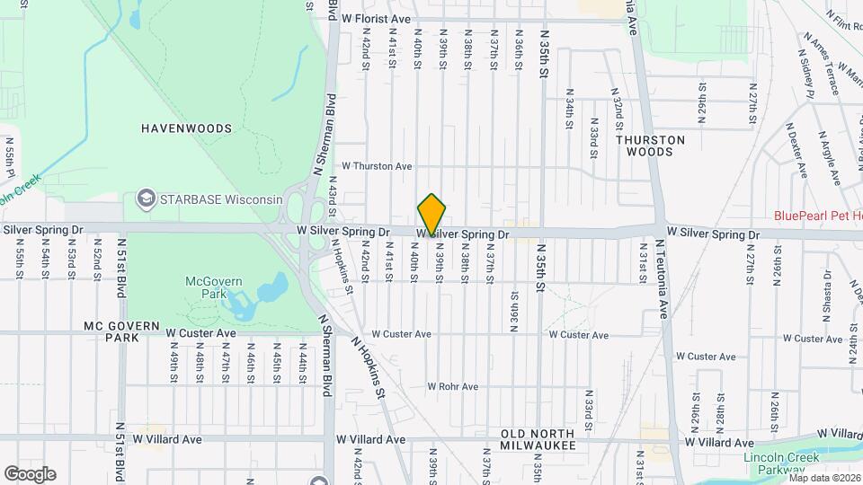 5561 N 39th St Map and Location Details