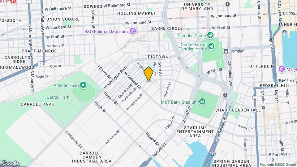 1122 W Hamburg St Map and Location Details