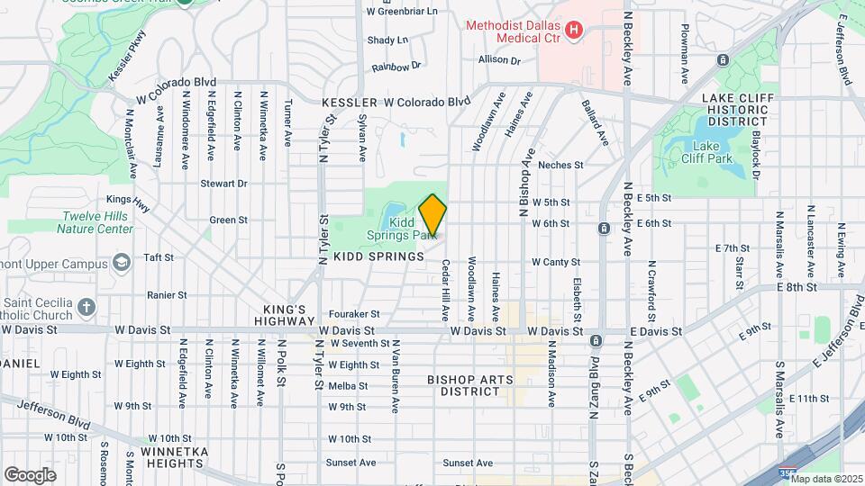 833 N Van Buren Ave Map and Location Details