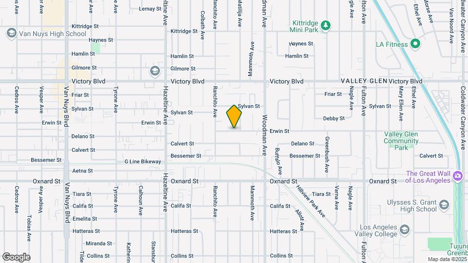 13802 Erwin St Map and Location Details