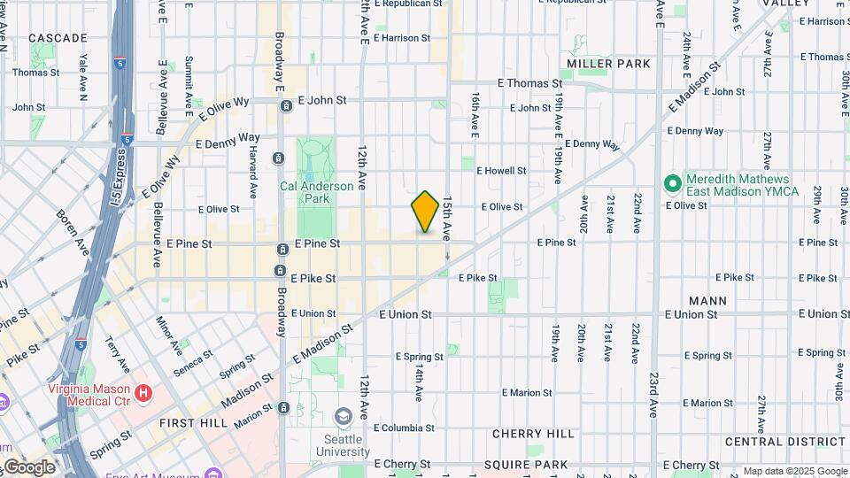 1420 E Pine St Map and Location Details