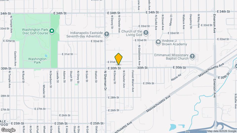 3920 E 30th St Map and Location Details