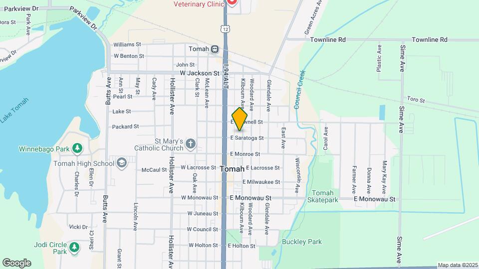 120 E Saratoga St Map and Location Details