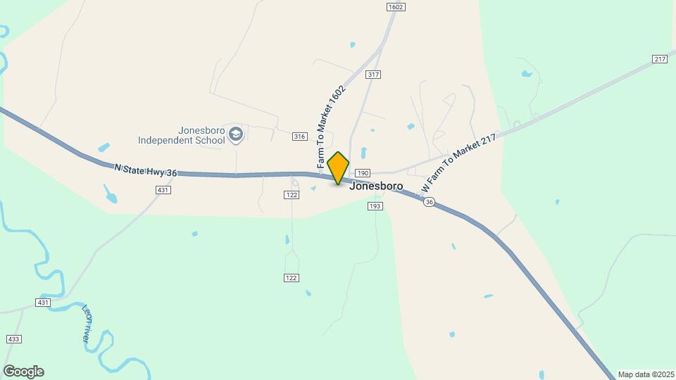 11635 TX-36 Map and Location Details