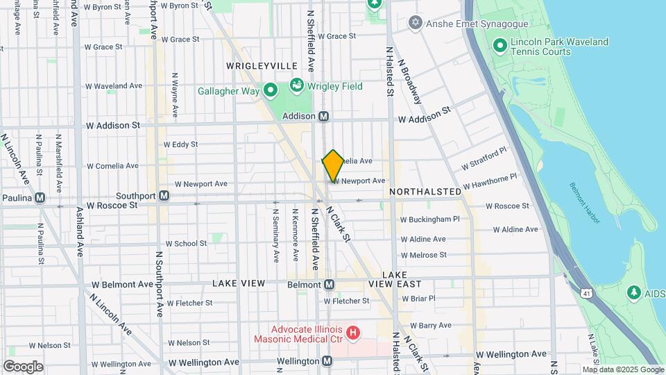 931 W Newport Ave, Unit M01B Map and Location Details