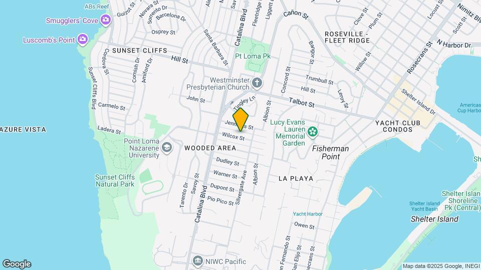 3704 Wilcox St Map and Location Details