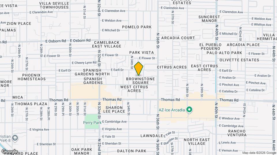 3426 E Avalon Dr Map and Location Details