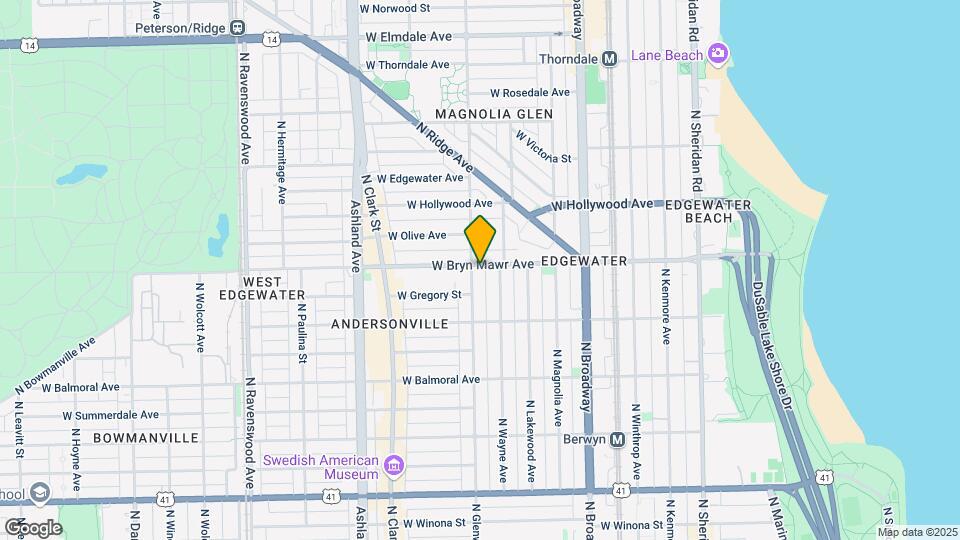 1353 W Bryn Mawr Ave Mapa y Detalles de la Ubicación