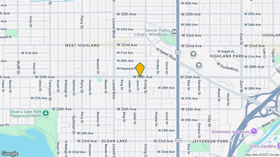 3336 W 29th Ave Map and Location Details