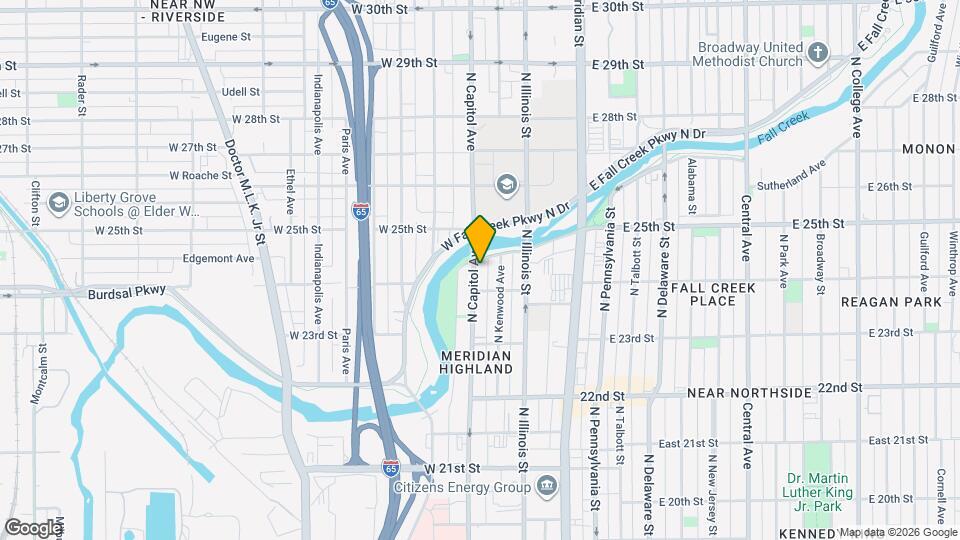2421 N Capitol Ave Map and Location Details