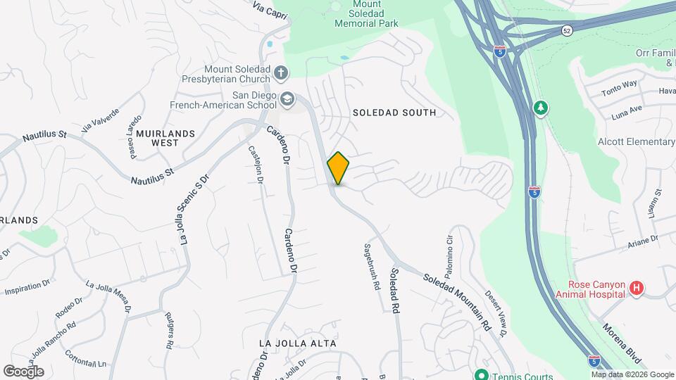 6271 Soledad Mountain Rd Map and Location Details