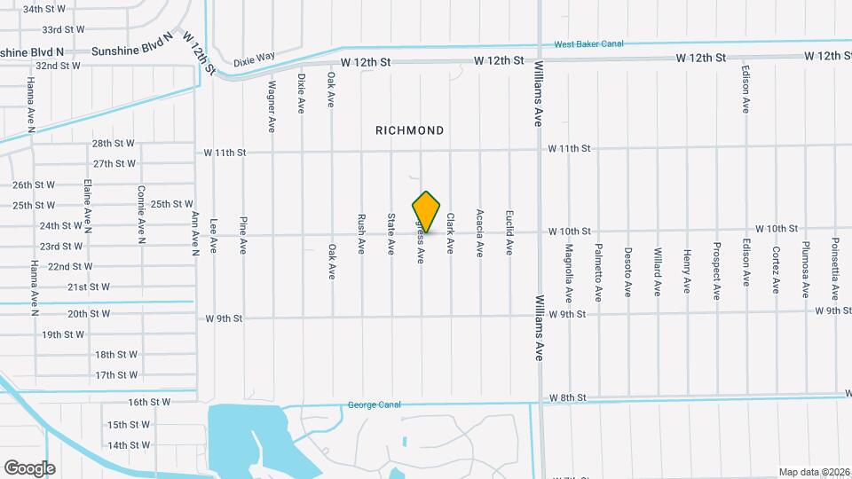 1407 W 10th St Map and Location Details